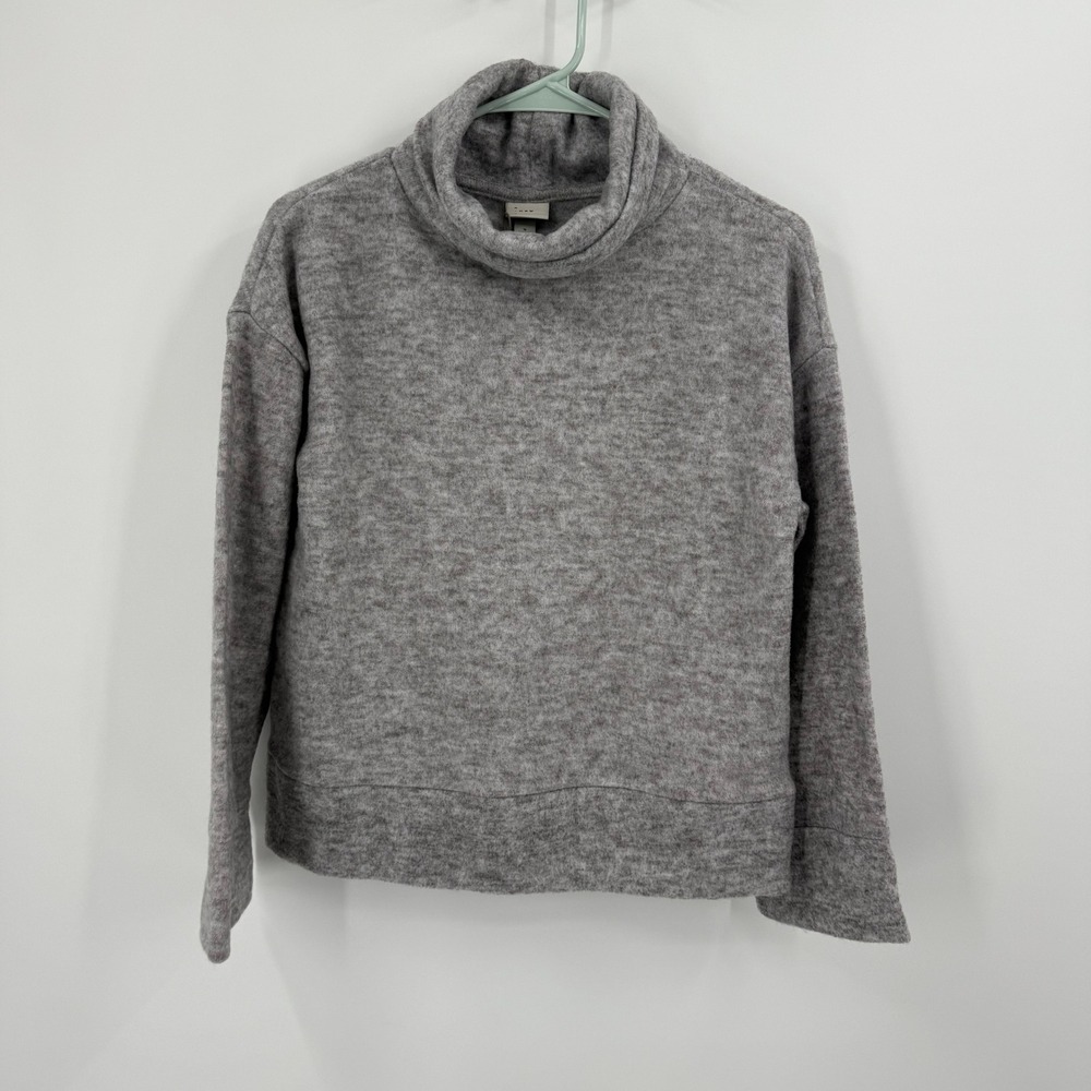 A New Day Womens Gray Long Sleeve Turtleneck Sweater Size S